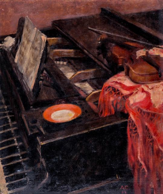 Самохвалов А.Н. Натюрморт со скрипкой. 1948